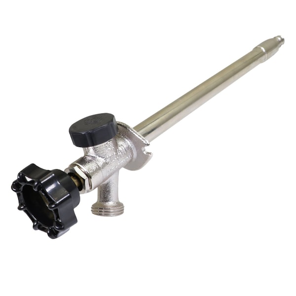 Everflow PEX Ax3/4" Hose Bib, 12" Long Anti-Siphon Sillcock Frost Free Outdoor Faucet w/Vacuum Breaker 1/2" 62121F-NL - main
